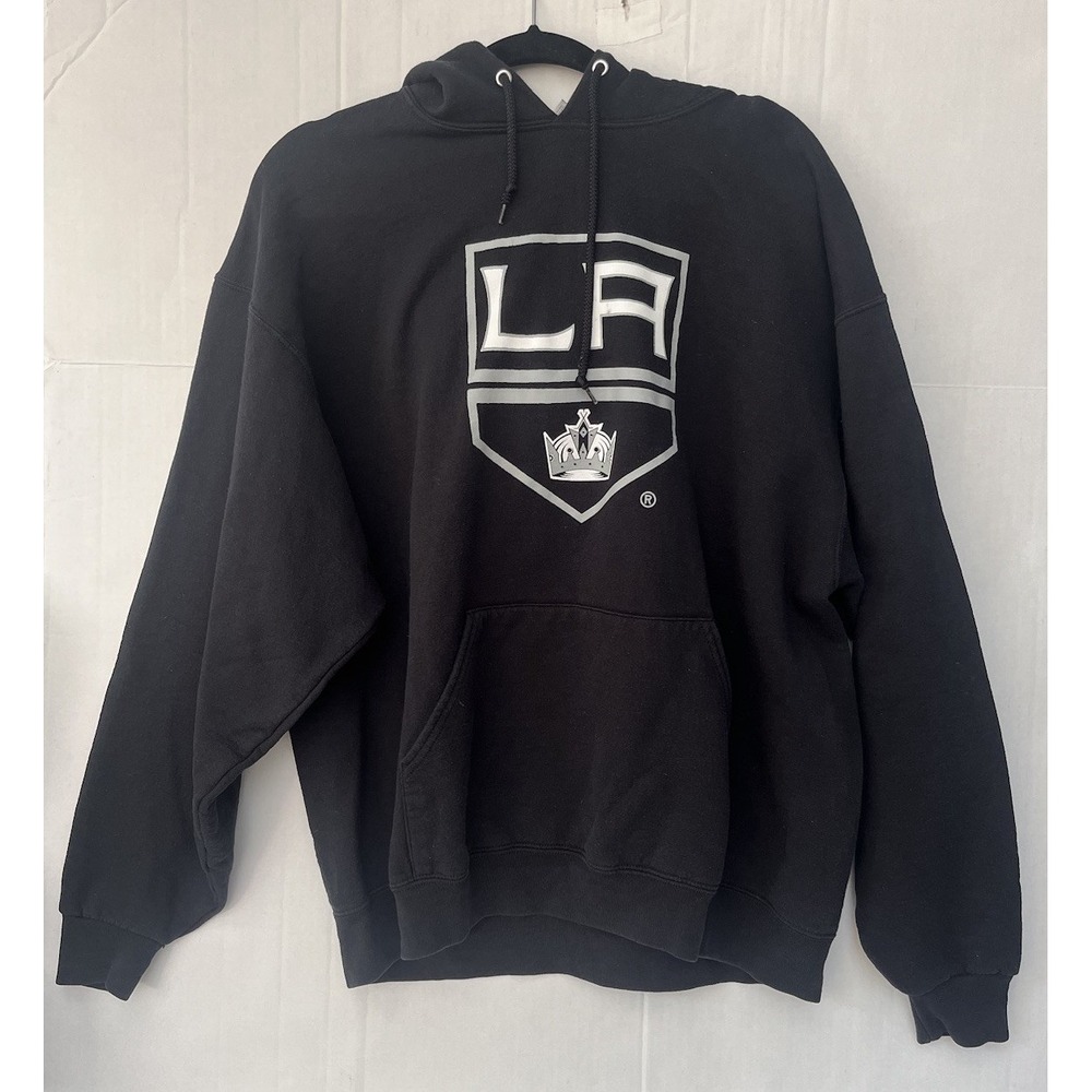 Jerzees Los Angeles Kings Vintage Black Hoodie X Wall Street Journal Size XL